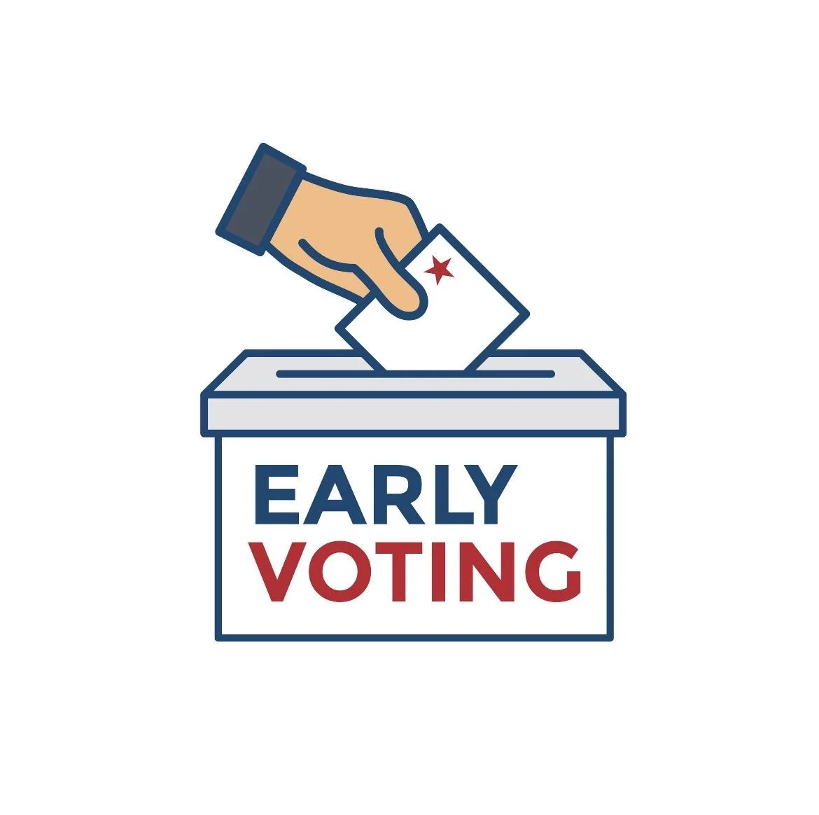 Early Voting at Advance Masonic Temple in Astoria, Queens