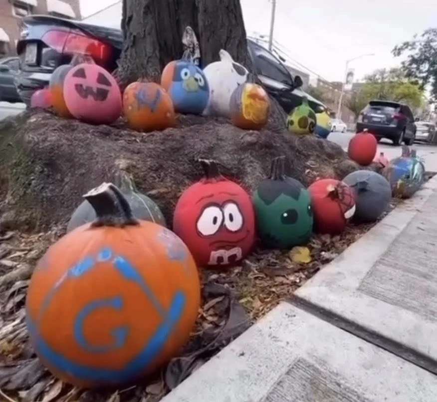 Annual Pumpkin Decoration Event in Astoria, Queens