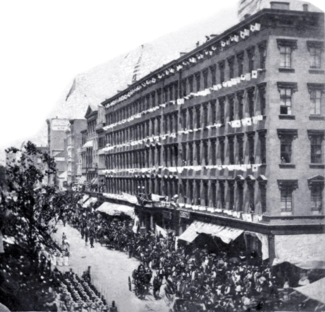Metropolitan Hotel on Broadway, one of the early meeting places used by City Lodge No. 408