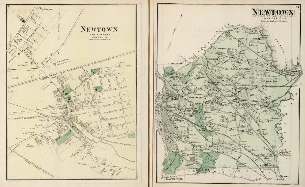 An Image of a Map of Newton, Queens, New York City.