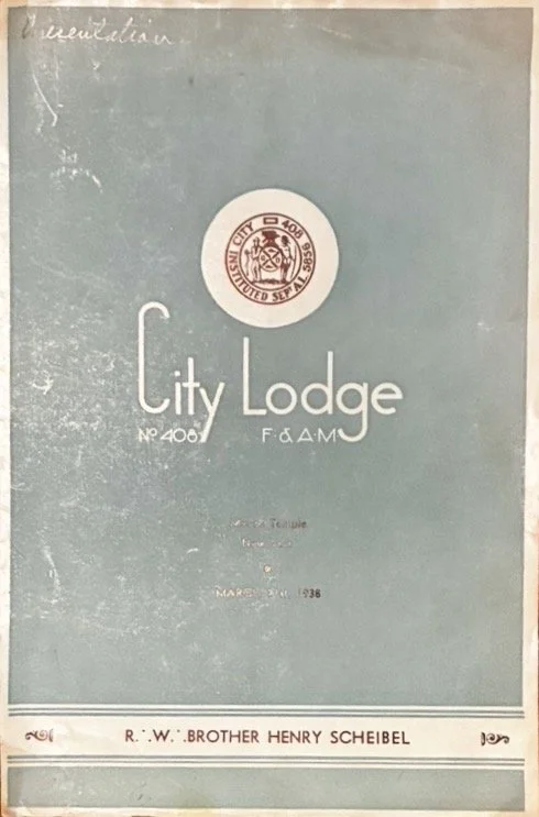 A Communication from City Lodge no.408, Manhattan, New York City