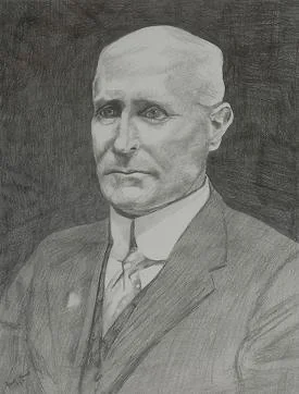 Portrait-style historical feature image representing Frederick Skene, Queens engineer and former New York State Engineer and Surveyor