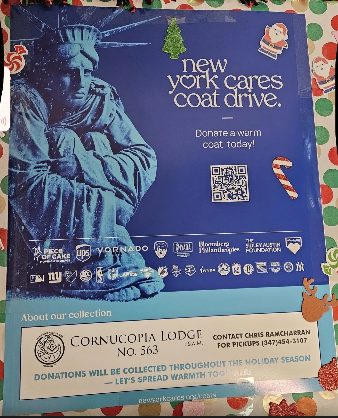 Cornucopia lodge N0.635 New York Cares Coat Drive