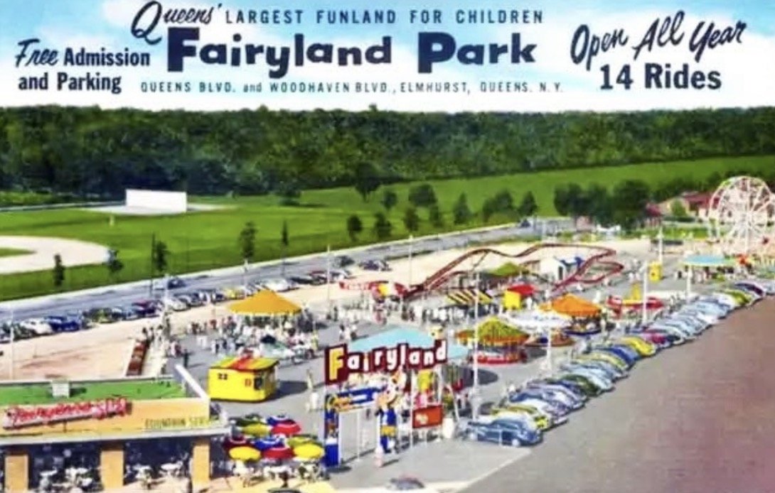 Fairyland amusement park Elmhurst Queens near Queens Center Mall 1950s