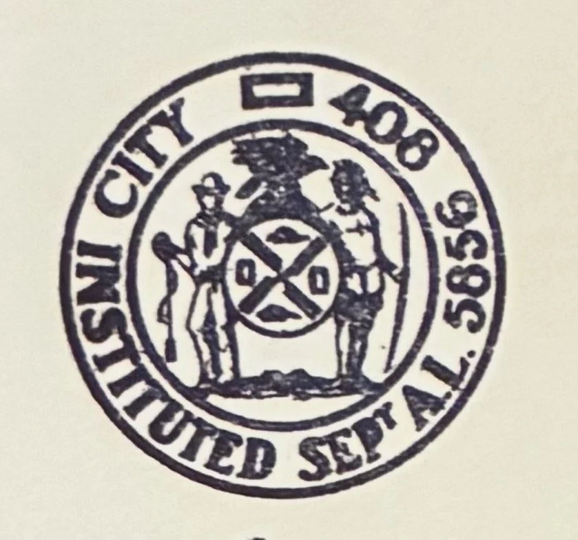 an Image of the Official seal of City Lodge no.408, New York City