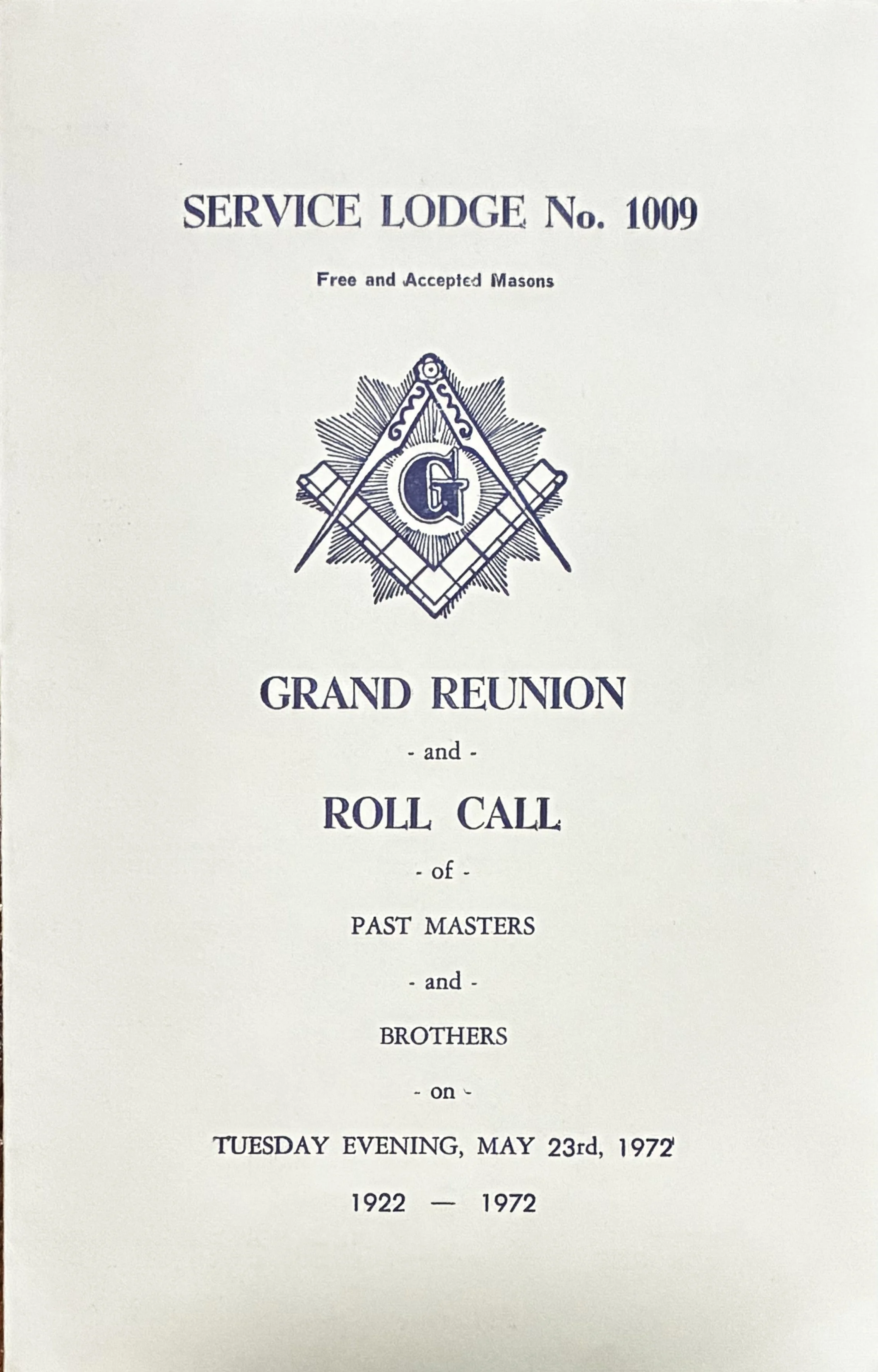 A Communication from Service Lodge no. 954, Flushing, Queens, New York