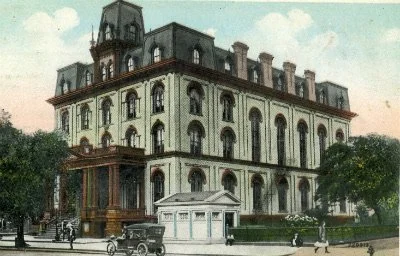 Historic Queens County courthouse in Long Island City, New York.