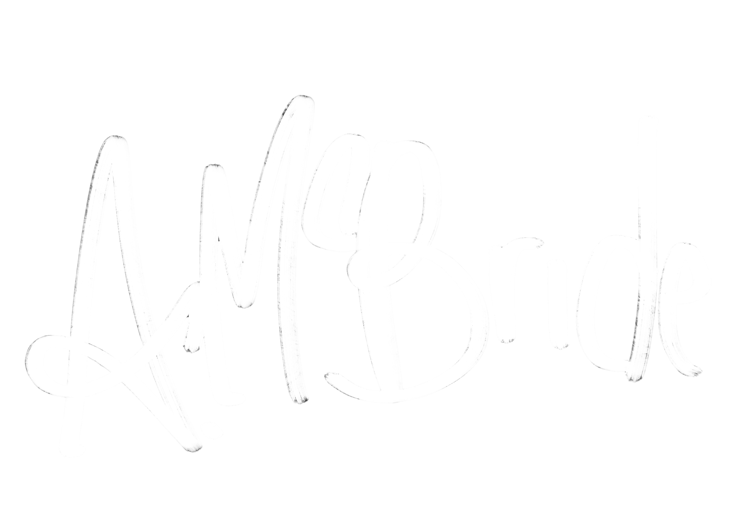 White handwritten style text that says 'A. McBride' on a black background.
