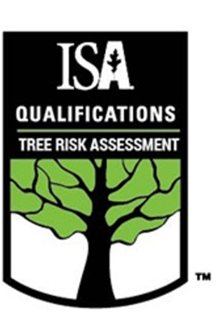 ISA Qualifications Tree Risk Assessment logo with a black and green color scheme, featuring a stylized tree.