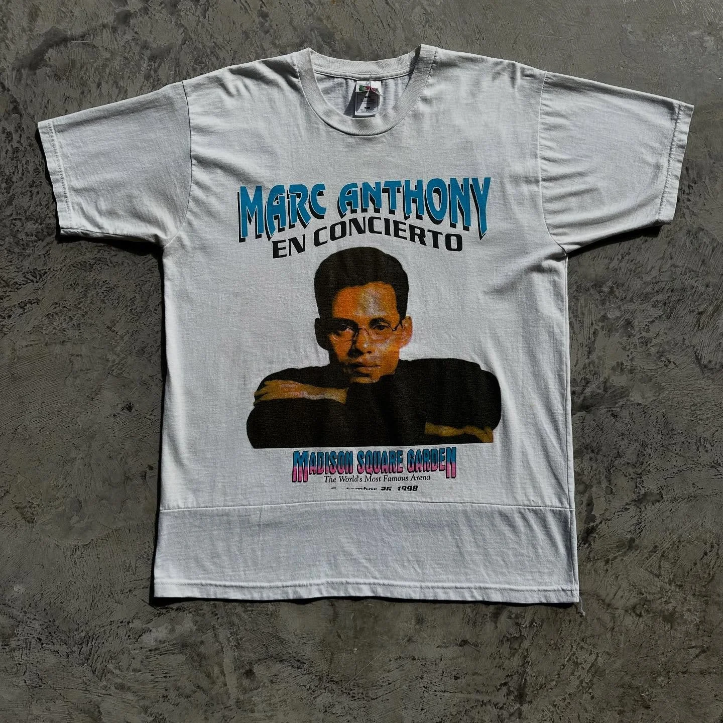 Vintage shirt from the 1998 Marc Anthony Concert in Memory of Frankie Ruiz