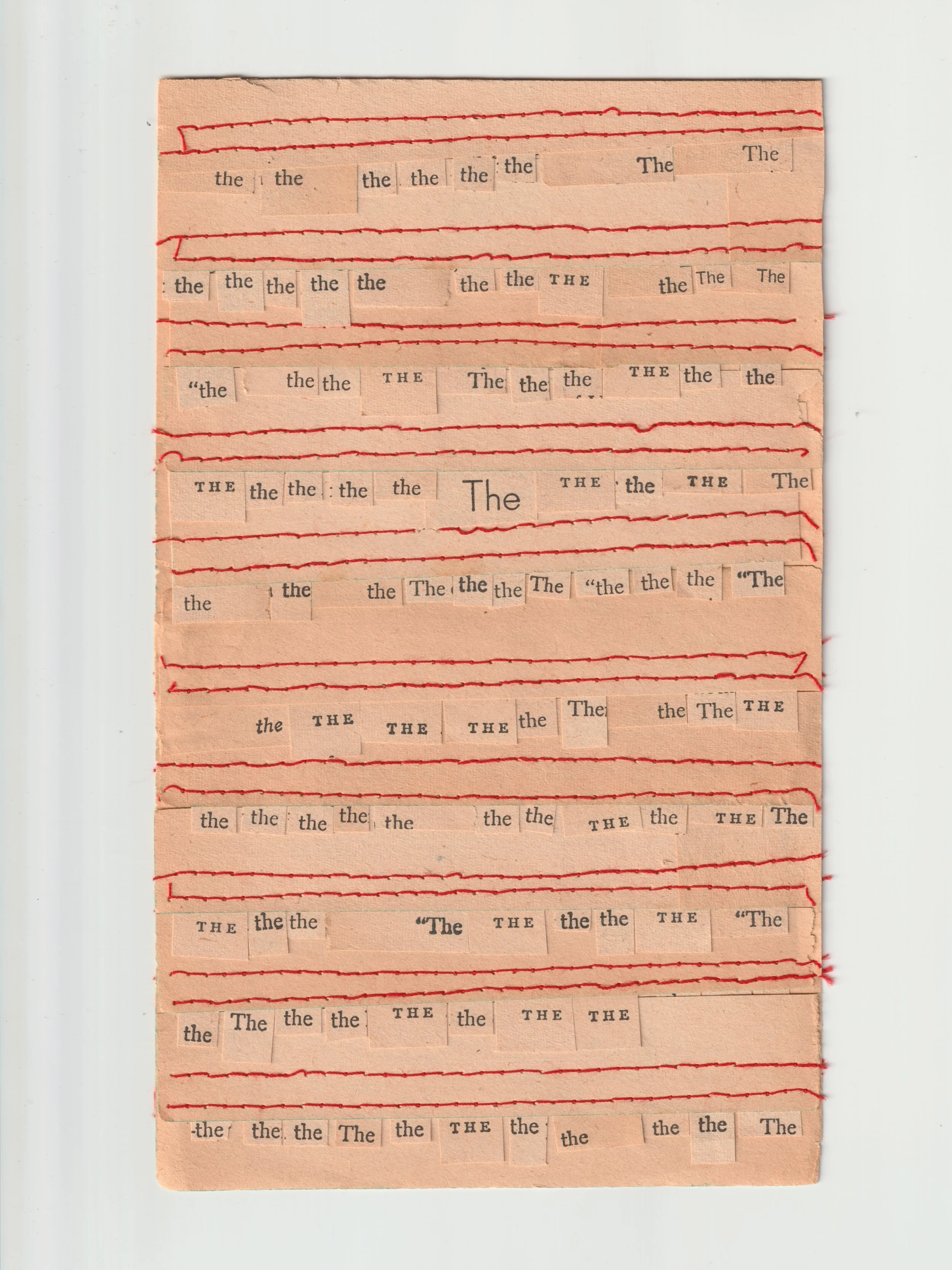 These. 
Cotton thread on mass market paperback pages.
2020.