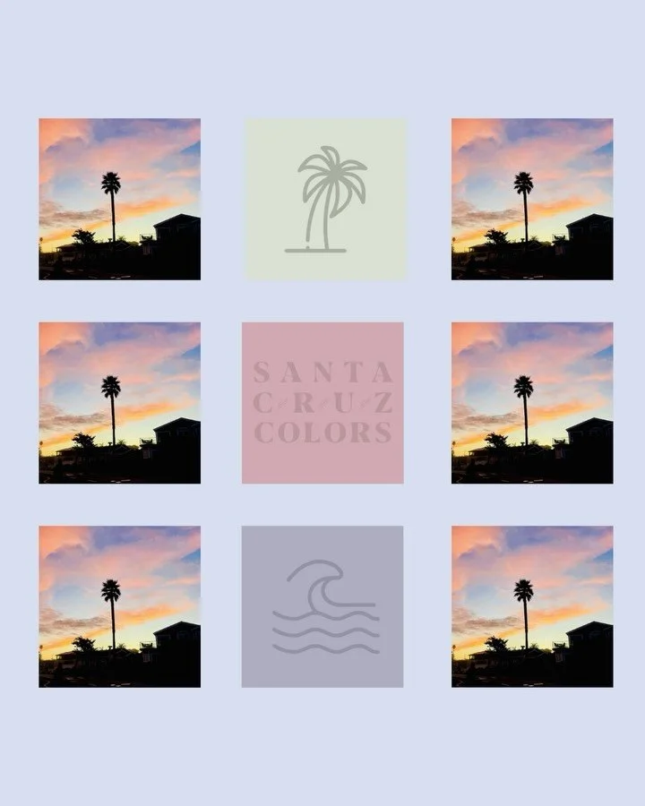 Here&rsquo;s a little color story from my last trip to Santa Cruz a  few weeks ago. It&rsquo;s so fun to go somewhere inspiring, that really awakens my senses and creativity. I love it down there, and always feel like I should stay a little longer. 
