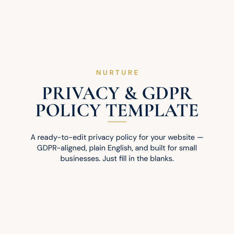Privacy & GDPR Policy Template