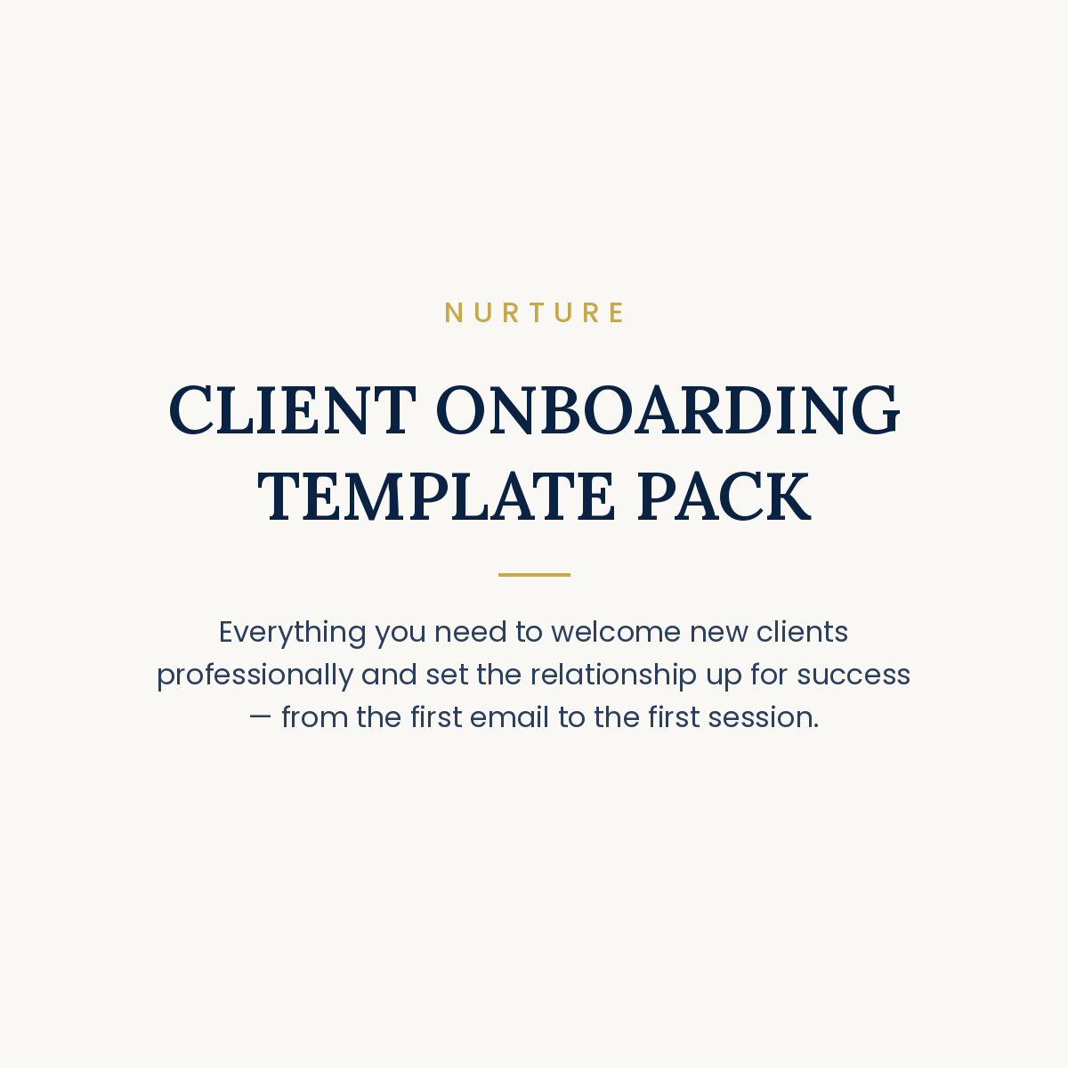 CLIENT ONBOARDING TEMPLATE PACK