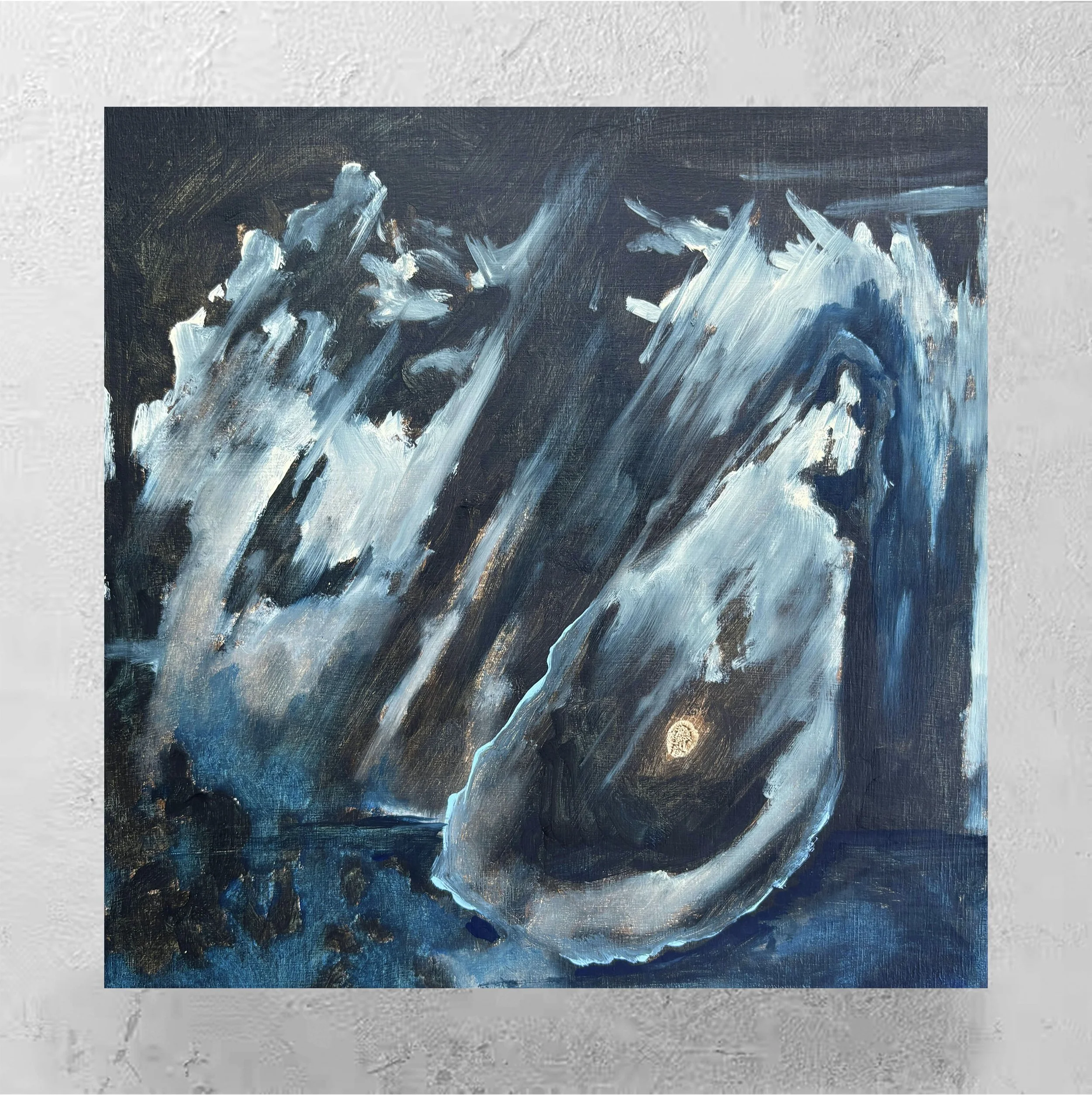 Pearl, oil on panel, 8"x8", 2025