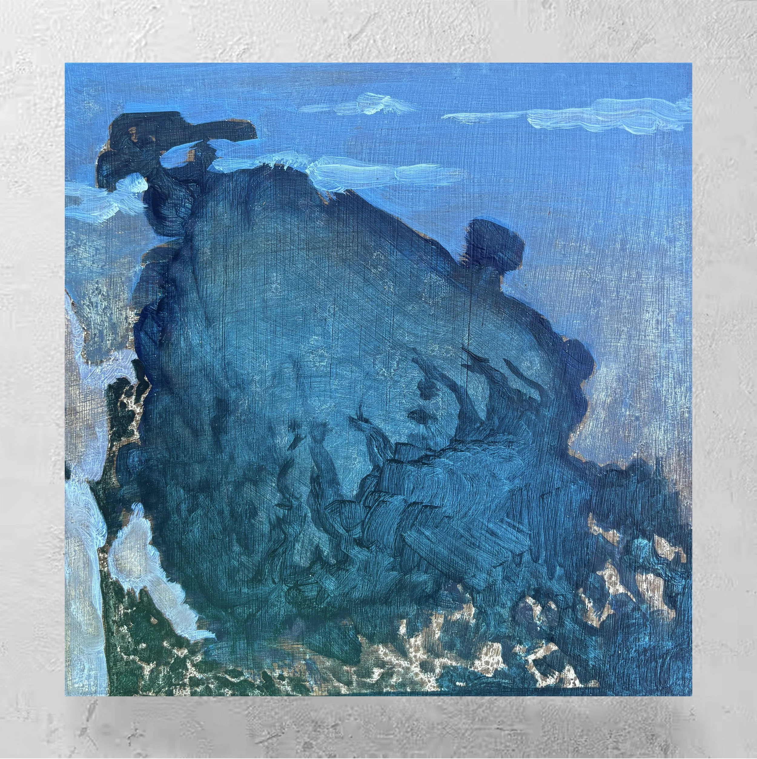 Aircraft, oil on panel, 8"x8", 2025