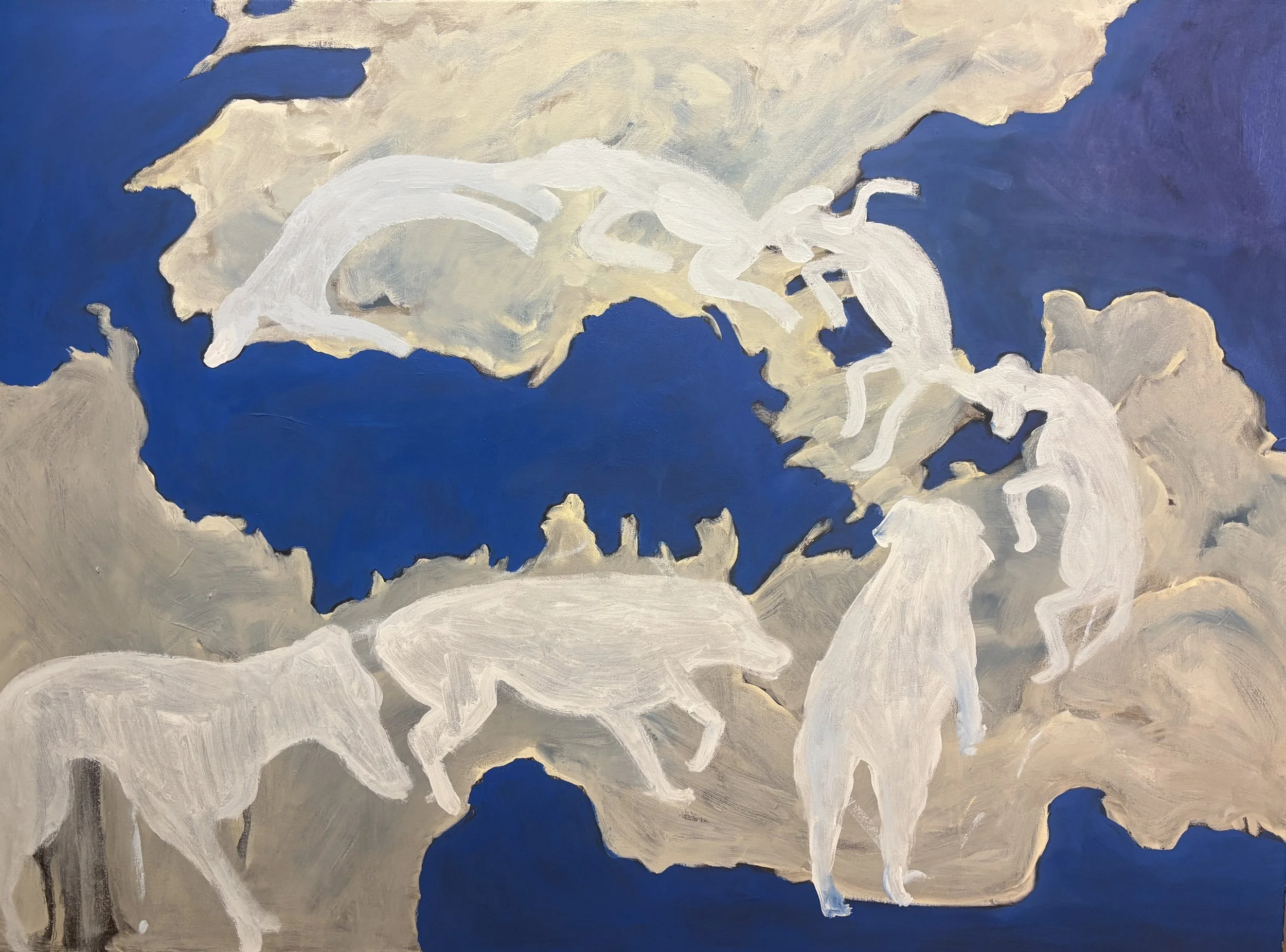Dogs 2 Heaven,
oil on canvas,
3'x4'
2025