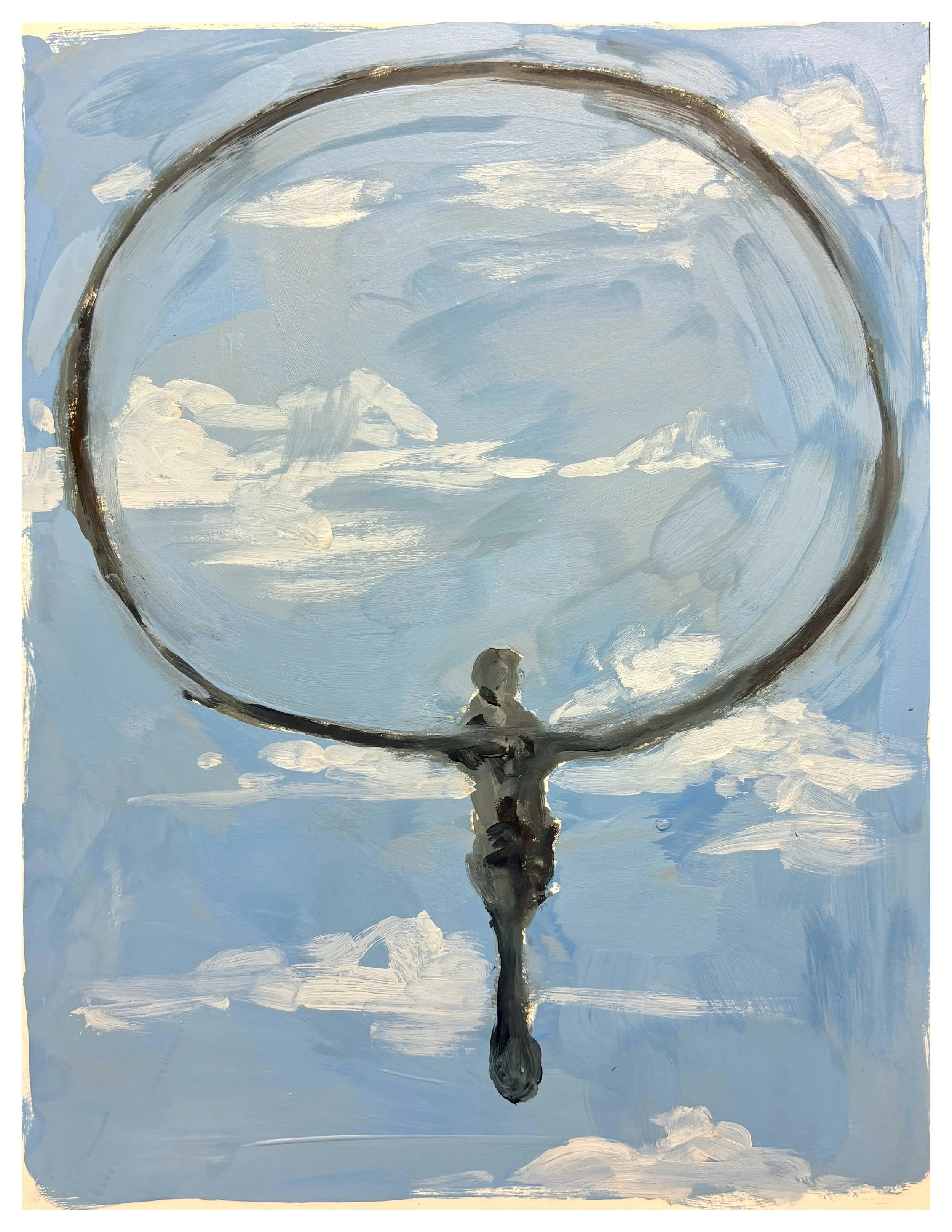 Odanata, Oil on Paper, 12"x9", 2025