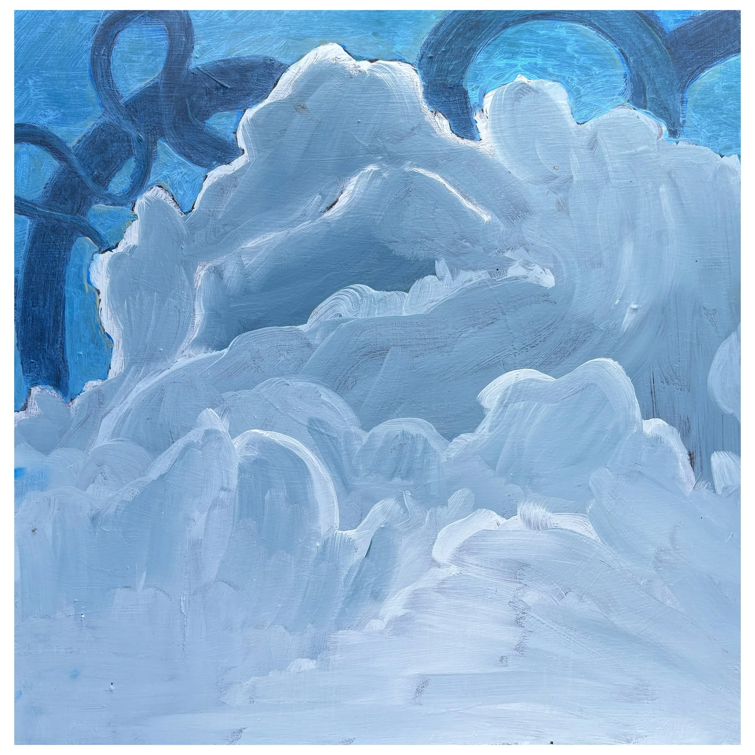Clouds Followed By Serpent,
oil on panel,
10"x10"
2025