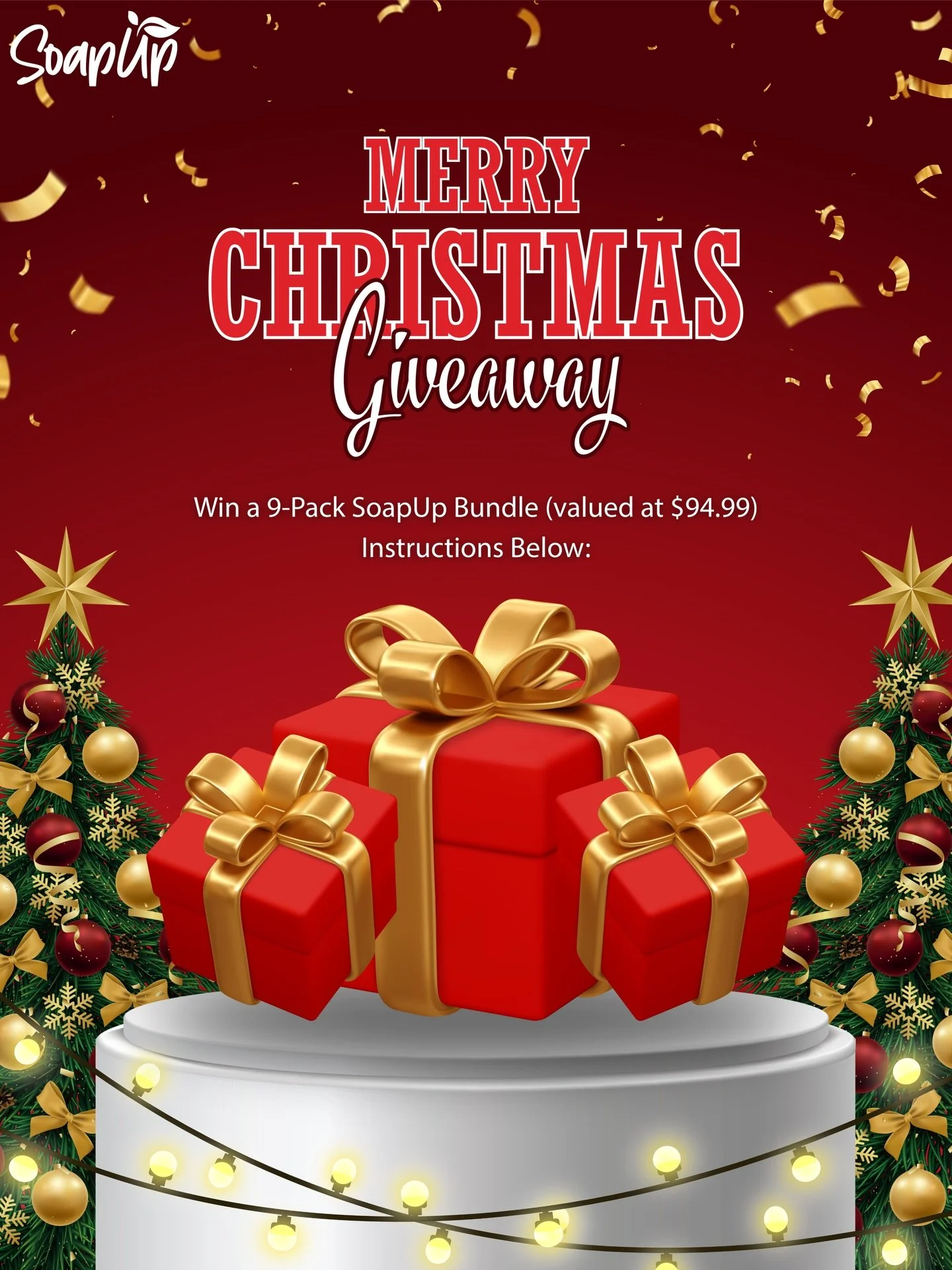 🎁 CHRISTMAS GIVEAWAY 🎁 

Win a full 9-pack SoapUp bundle &ndash; all our premium hemp seed oil bars in one box.

To enter: 
1️⃣ Follow @soapupco 
2️⃣ Like this post 
3️⃣ Tag 2 mates in the comments (each comment with new tags = extra entry) 
4️⃣ Sh