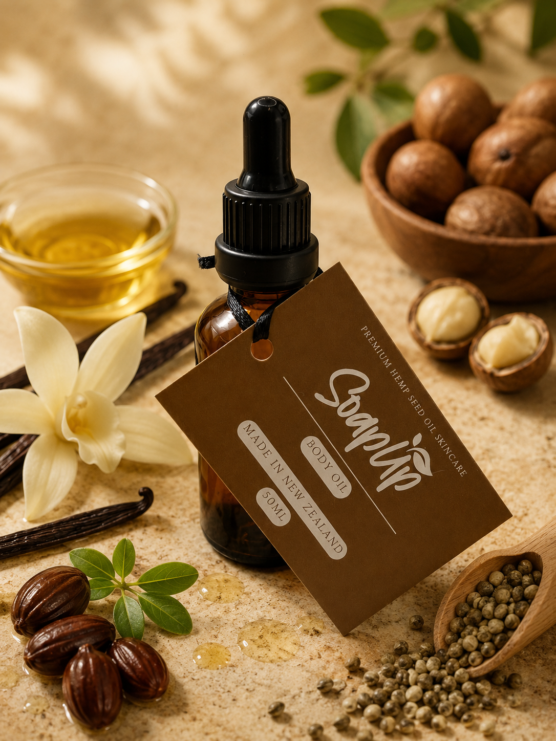 Tahitian Vanilla & Hemp Seed Body Oil