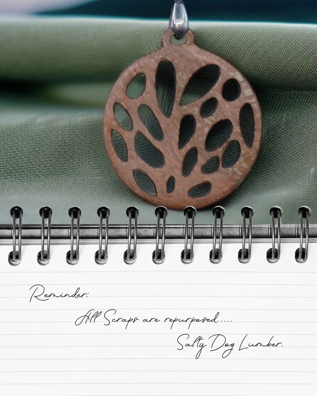 Just a reminder, all of our scraps get repurposed! Nothing goes to waste around here.

#woodjewelry  #sustainable #handmade #upcycle #organic