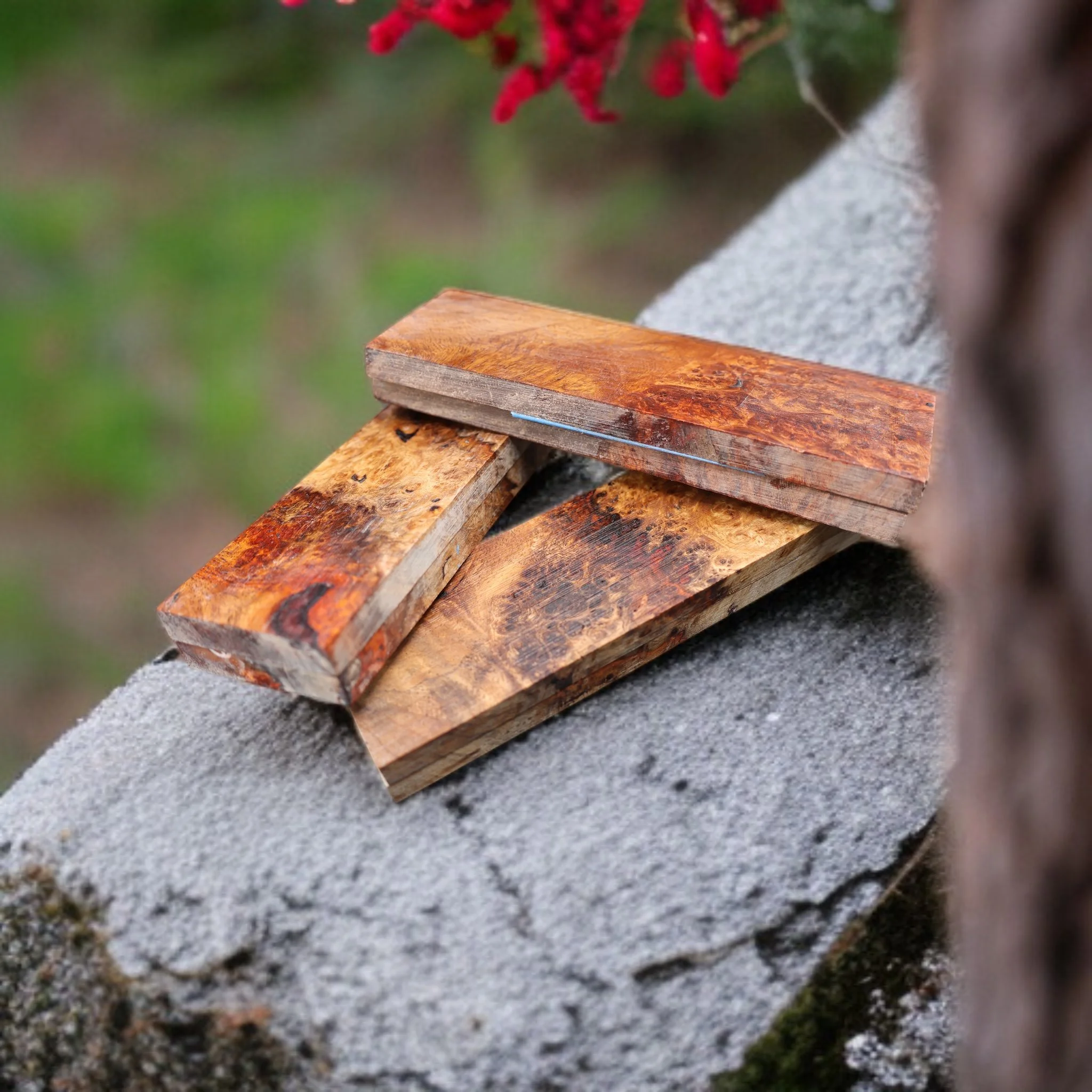 Amboyna scales just got re-listed! Check out the new stock available now!

www.SaltyDogLumber.com

#exoticwood #knifemaker #madebyhand  #woodblanks #burlwood