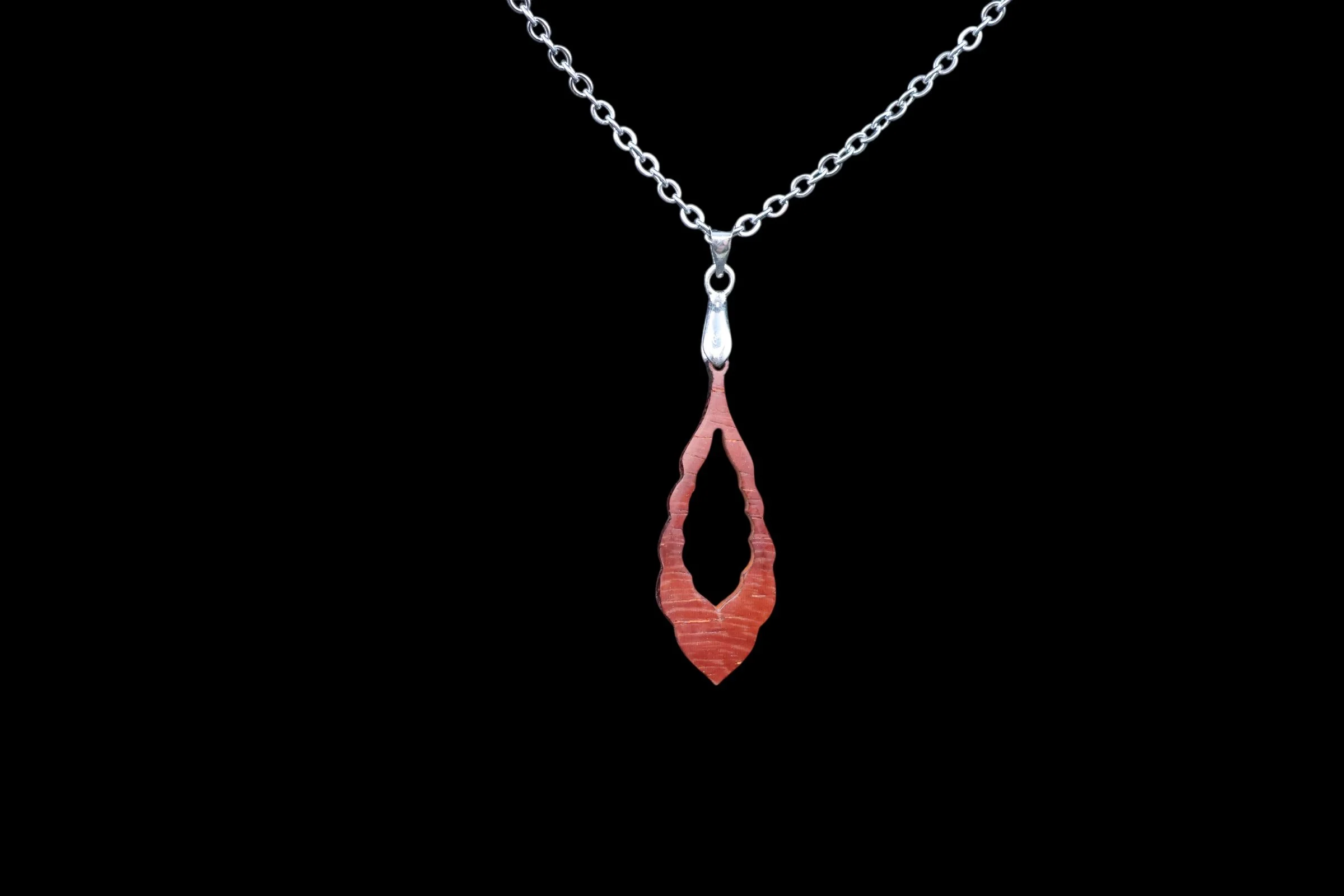 Handmade Wooden Pendant Necklace – Natural Burl & Exotic Woods