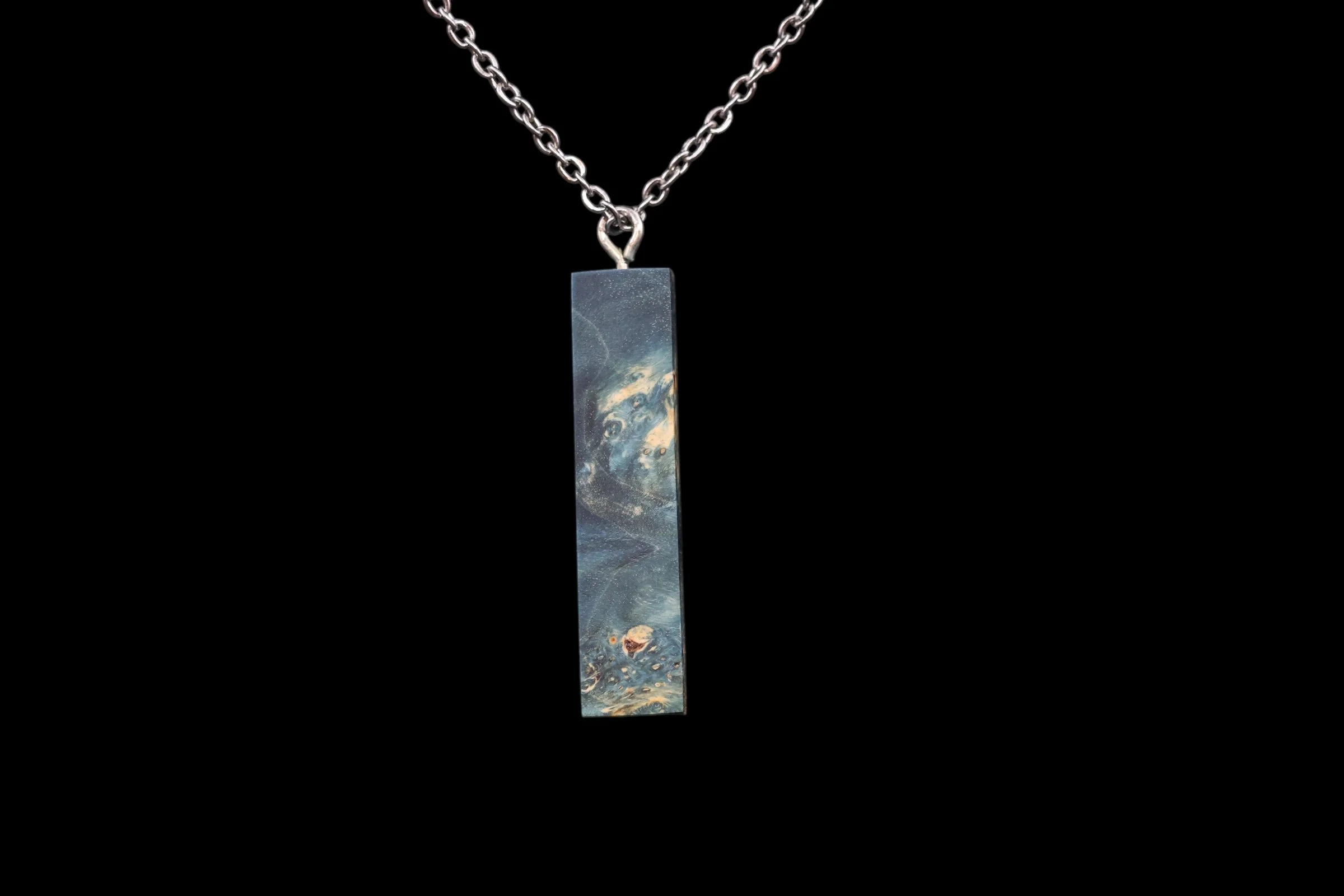 Handmade Wooden Pendant Necklace – Natural Burl & Exotic Woods