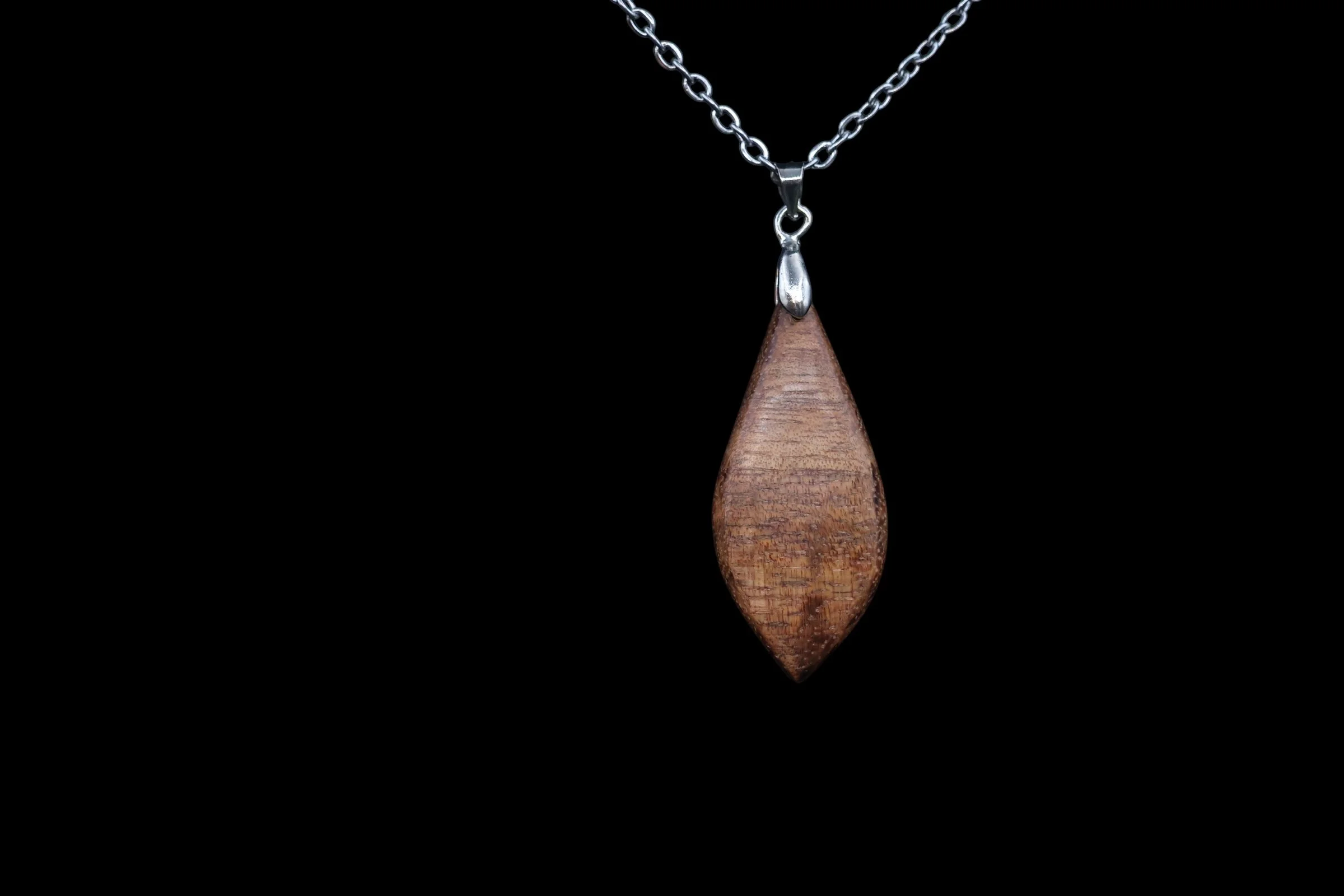 Handmade Wooden Pendant Necklace – Natural Burl & Exotic Woods