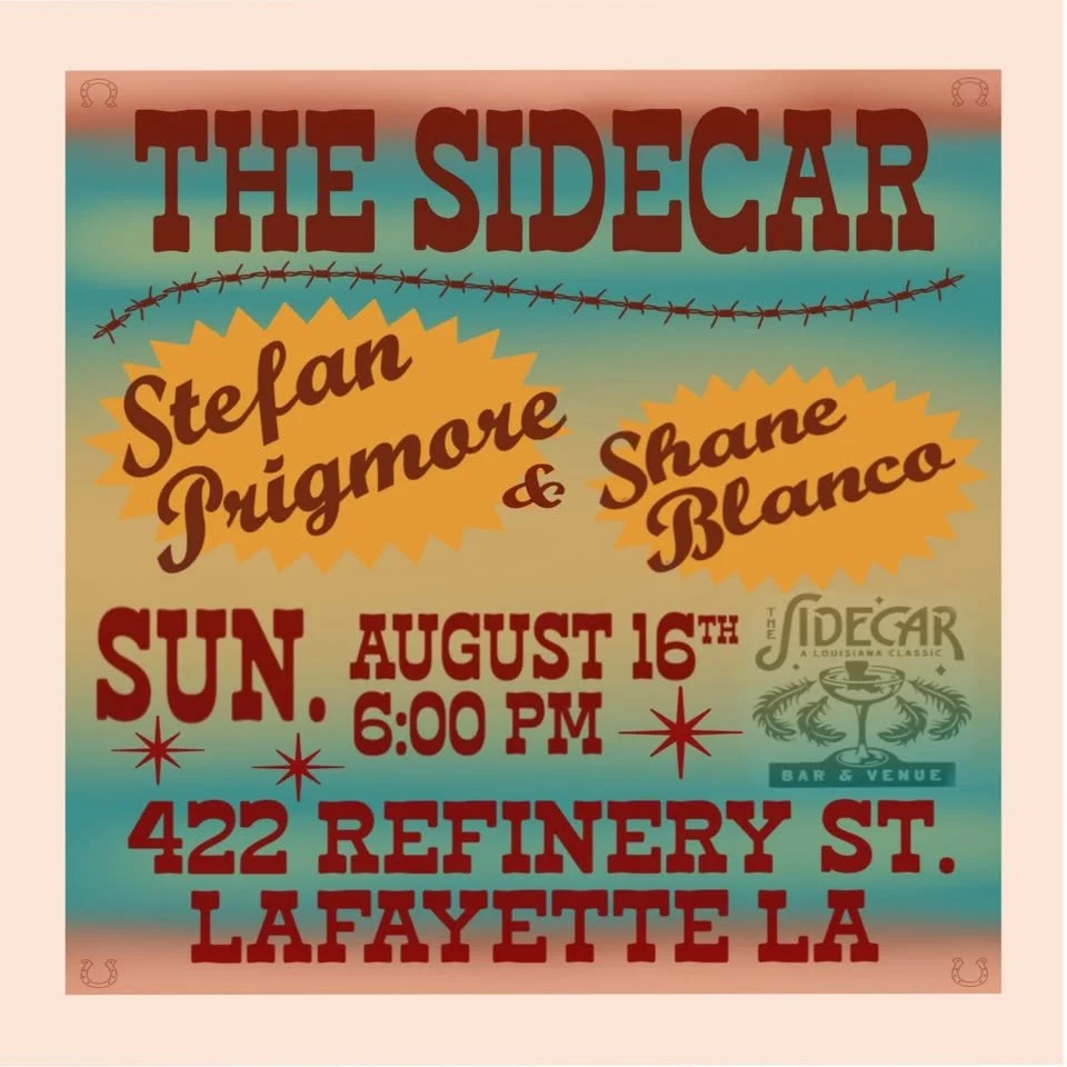 Songwriters Series in the Sidecar Lounge: Stefan Prigmore and Shane Blanco