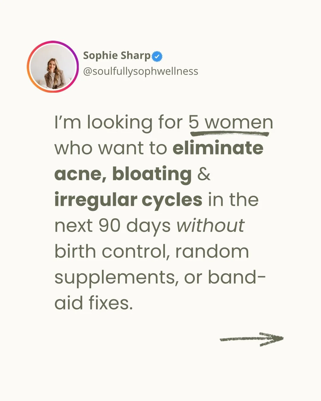 🚨 I&rsquo;m opening just 5 spots in my Body Balance Program this week ONLY 🚨

But this is not for just anyone&hellip;

This 16-week, high-touch program is designed specifically for women who are struggling with acne, bloating, PMS, fatigue, and irr