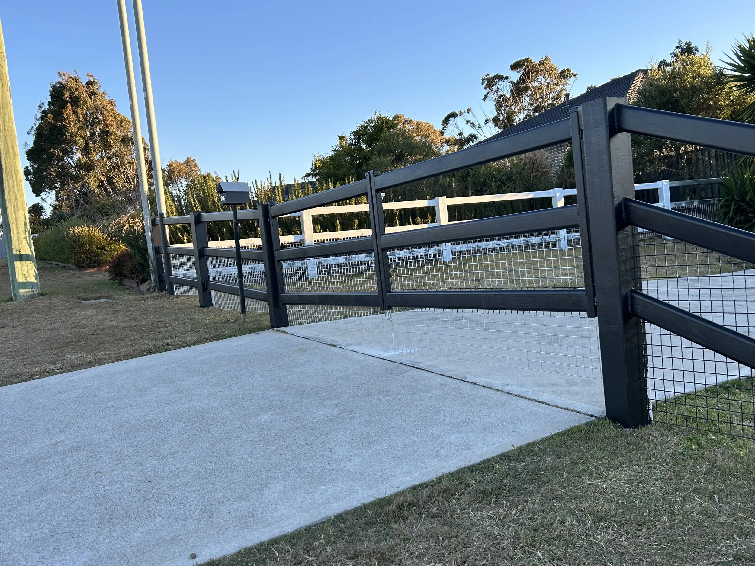 Metal entrance Steel Fencing
