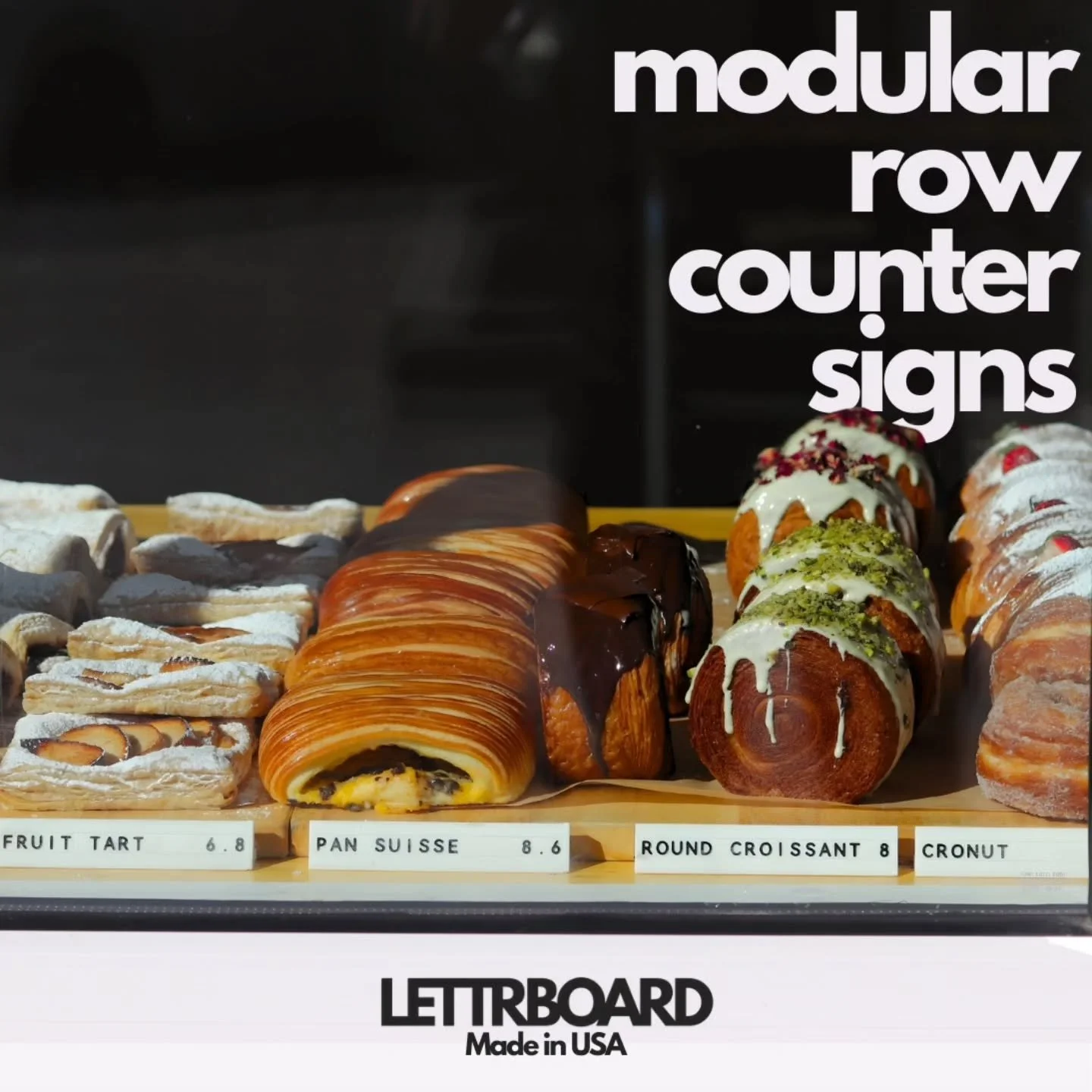 Modular row counter signs designed for clarity and consistency 🥐

-
-
-

#coffeeshopdesign
#cafedesign
#counterdisplay
#signagedesign
#lettrboard