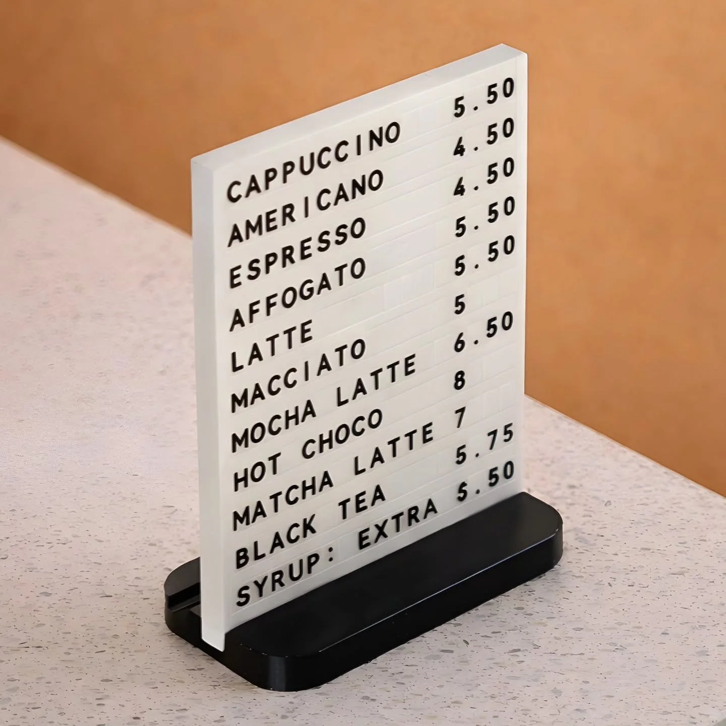 Just released &mdash; modular tabletop signs with 11 rows, 17 characters per row, and an adjustable base for upright or slanted display. Sold in sets of 2.

-
-
-

#lettrboard
#cafesignage
#bakerydisplay
#retaildisplay
#visualmerchandising