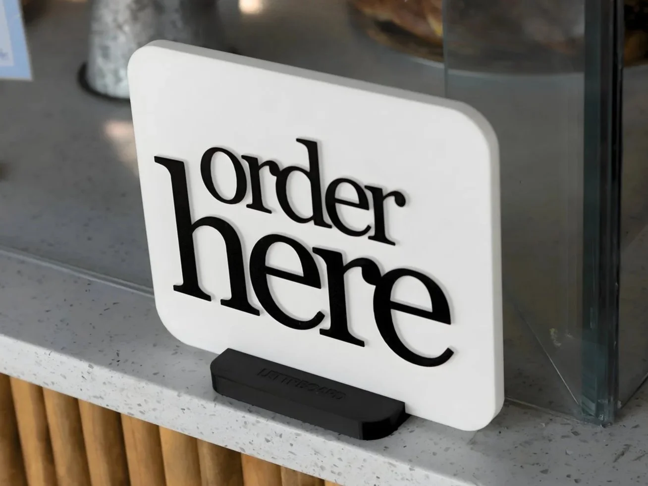 Order Here Sign