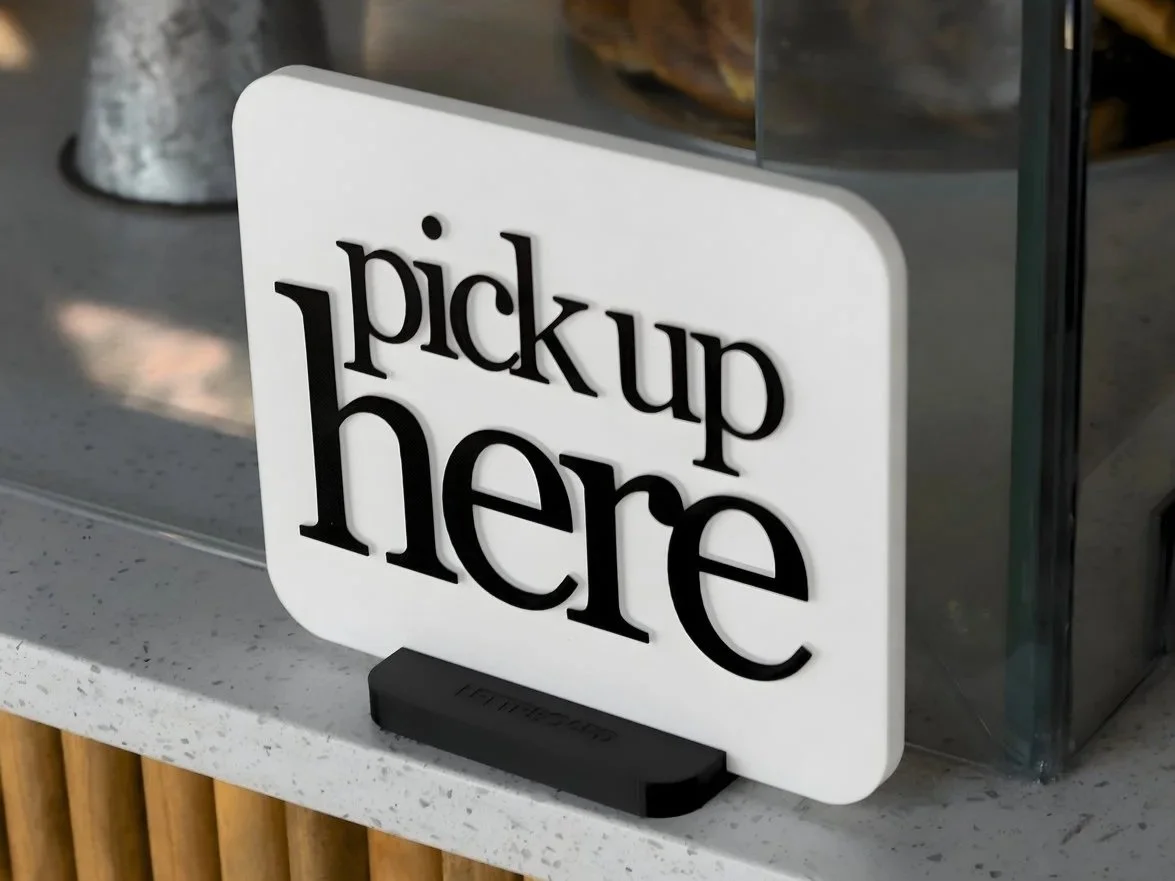 Pick Up Here Sign