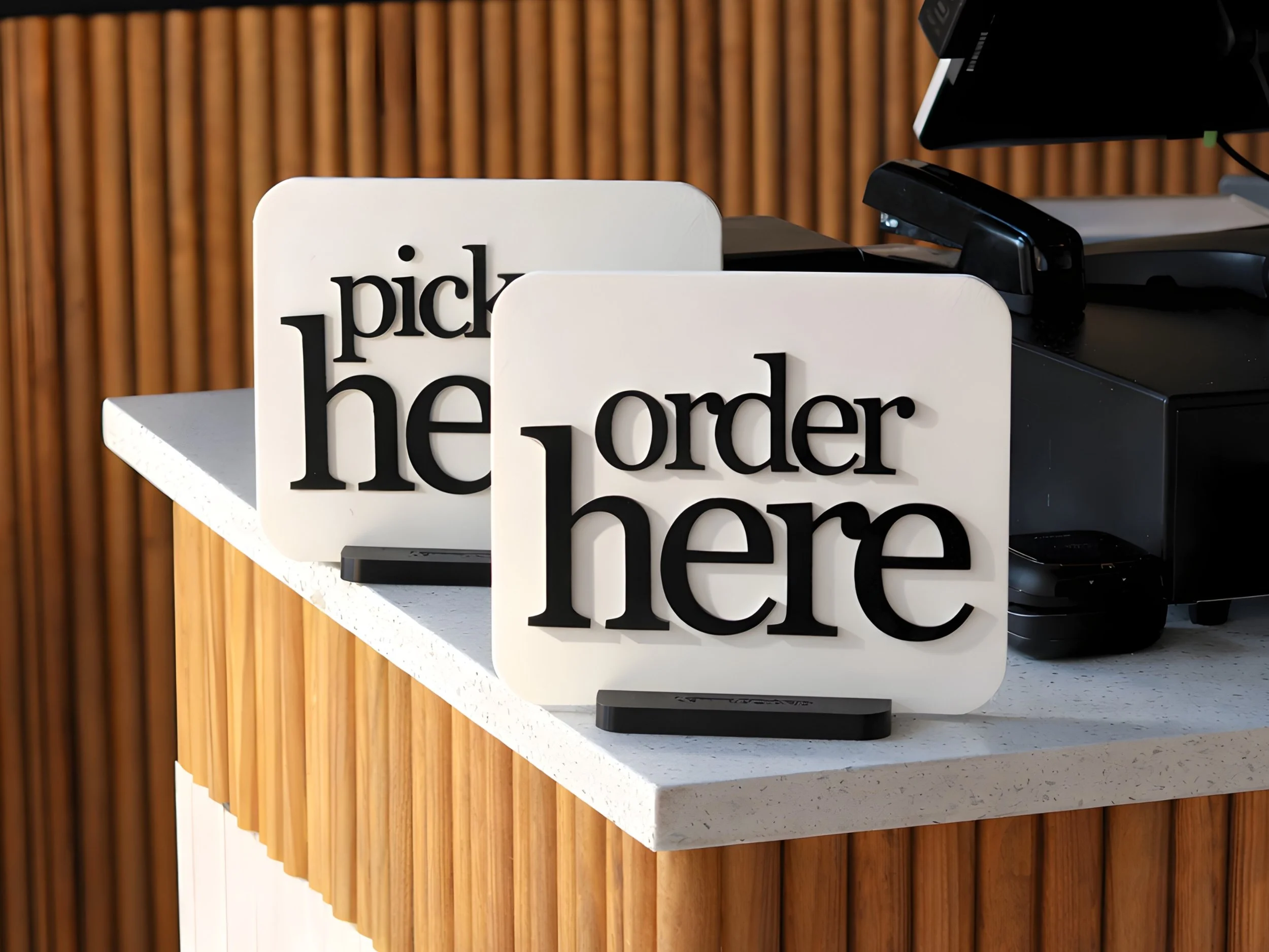 Order/Pick Up Signs – Display Set