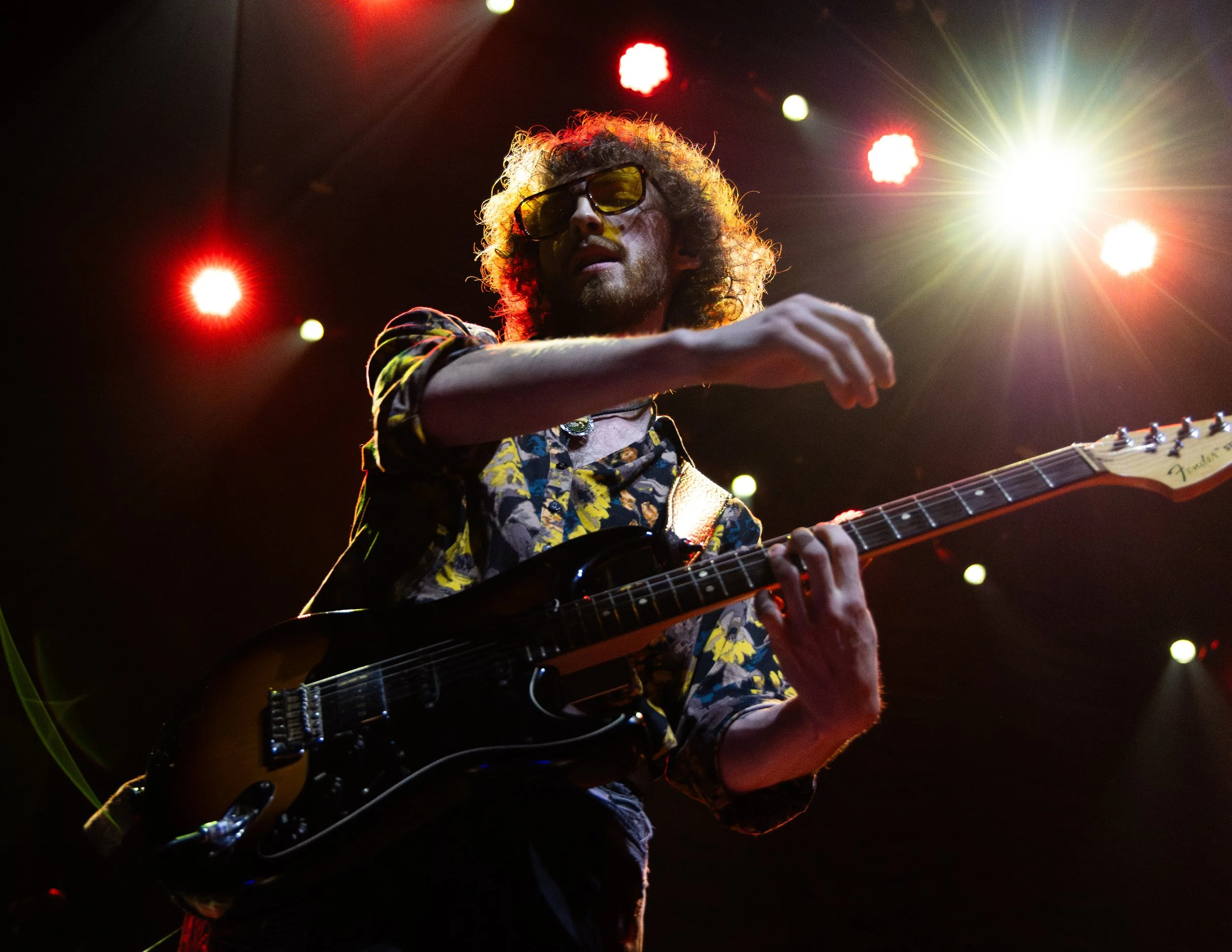 Guitarist Ethan Strain of Pretty Jane performs "Too Few Tattoos" at ACL live at the Moody Theater on April 12, 2026. 