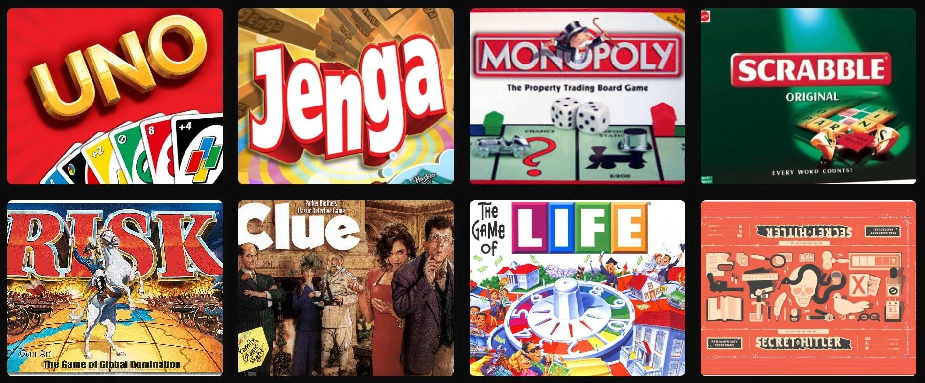 A collection of classic board games including UNO, Jenga, Monopoly, Scrabble, Risk, Clue, and The Game of Life. Enjoy timeless fun and friendly competition at our Gaming Guild in Sunnybank Hills.