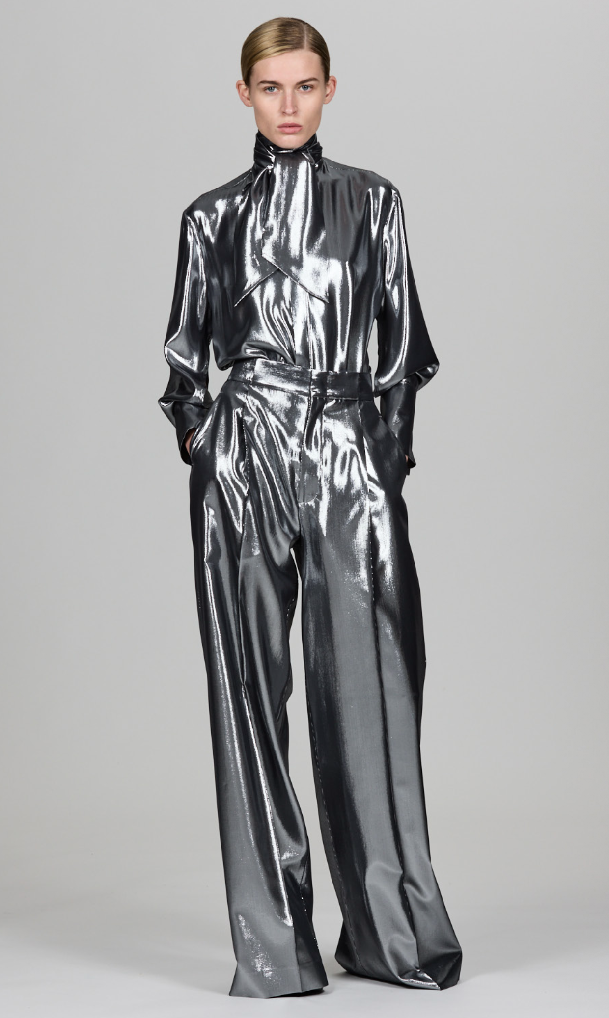 SASUPHI SILVER SUIT