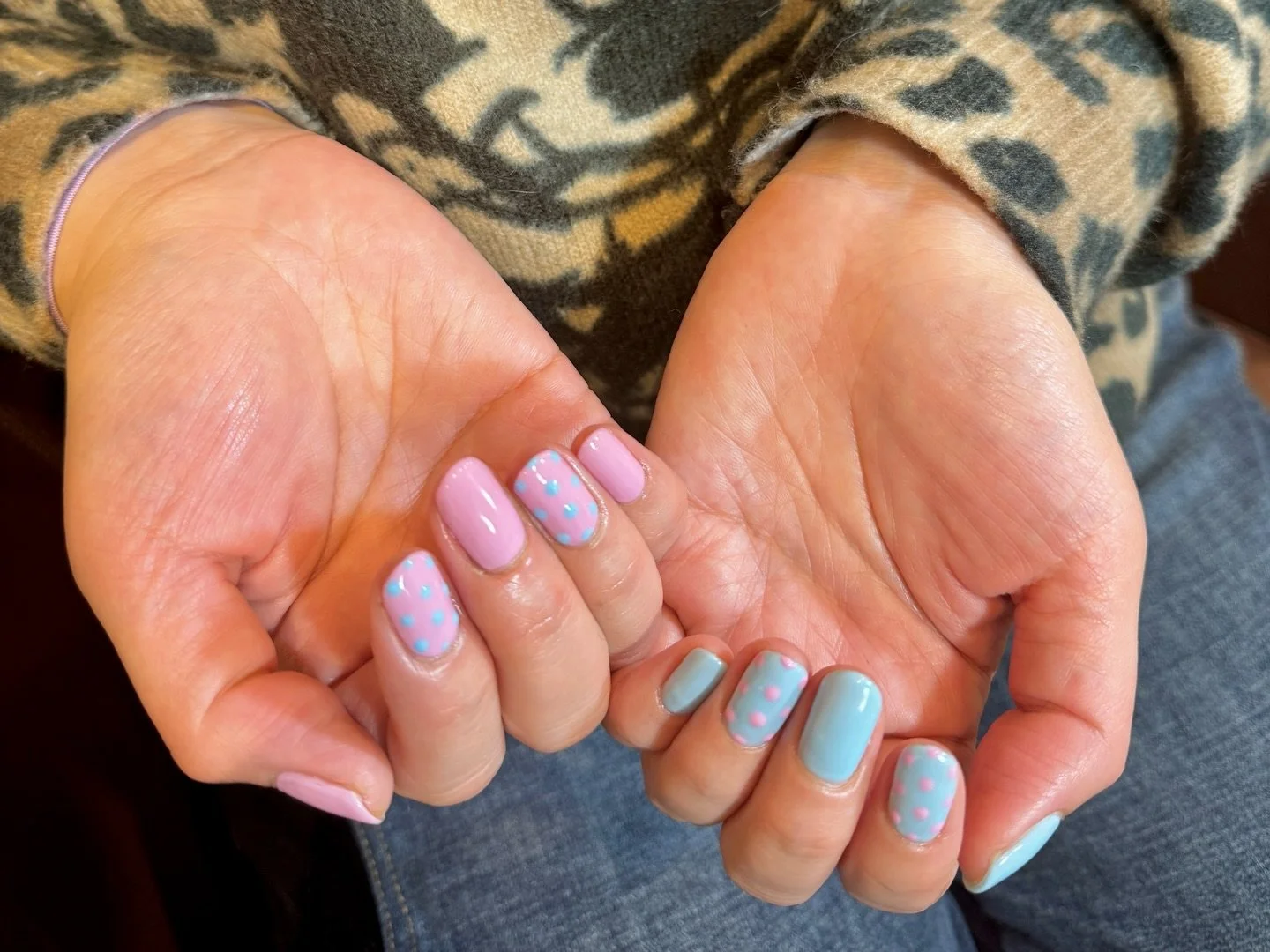 Spring pastel dot nails 🌸
Soft pastel colors with playful dots &mdash; a perfect design for the new season.

This design combines simple elegance with a touch of fun, making it ideal for everyday wear while still feeling fresh and stylish for spring