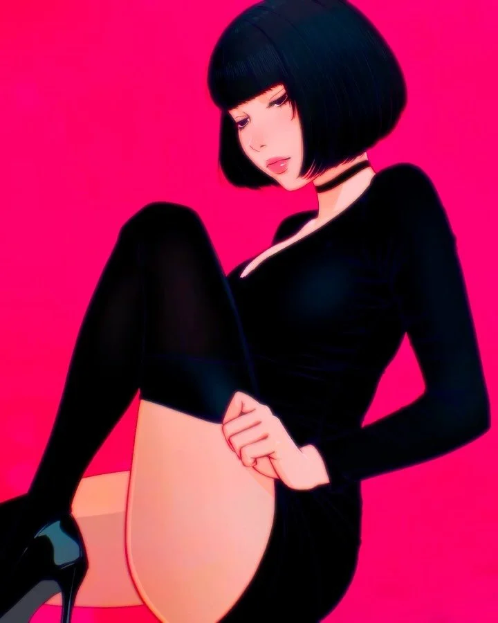 Painting Process of collab illustration with @susu_jpg 🖤