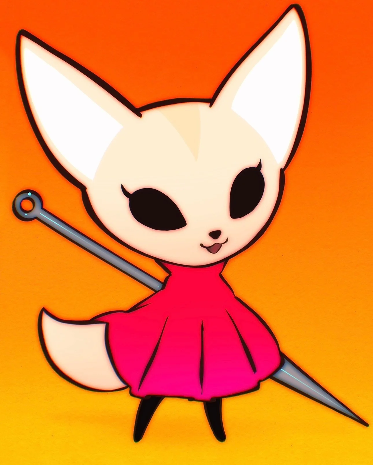 Fenneko&rsquo;s Halloween Costume (she don&rsquo;t even need the mask)🎃