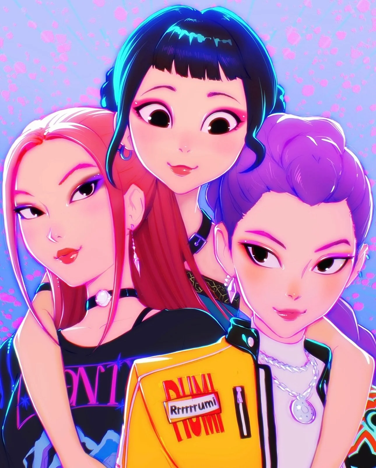 HUNTR/X tribute piece for @gallerynucleus exhibition!🔥