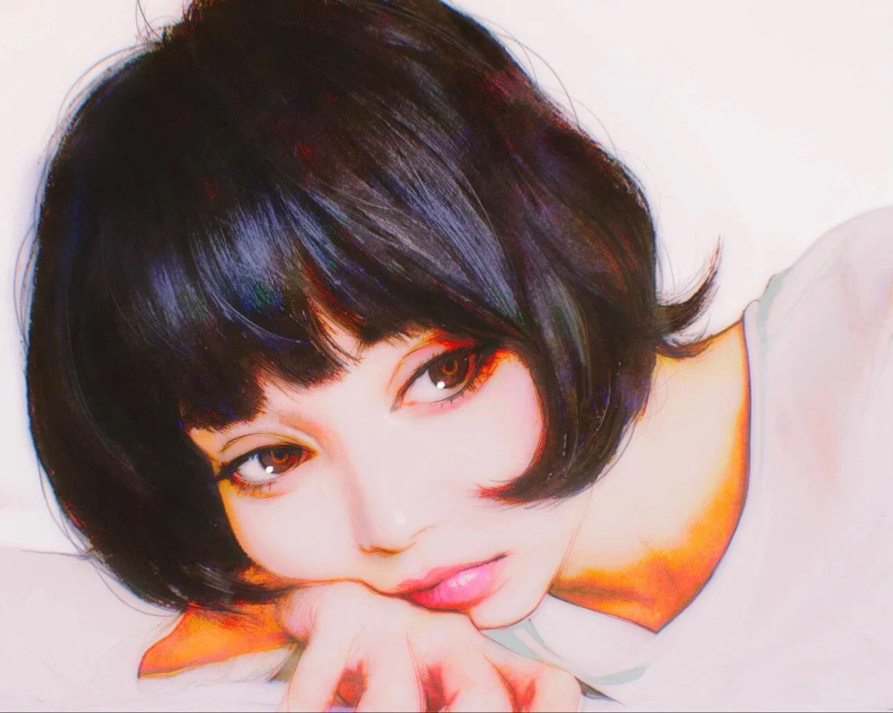 Collaboration illustration with @zerika_31 as a model!✨
Thank you!🎶