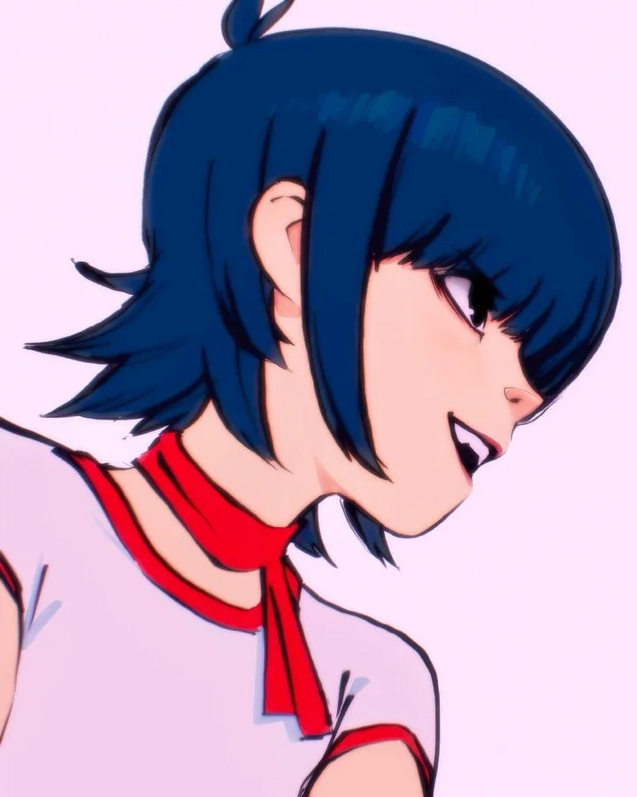 Noodle fan art Painting Process!🎶