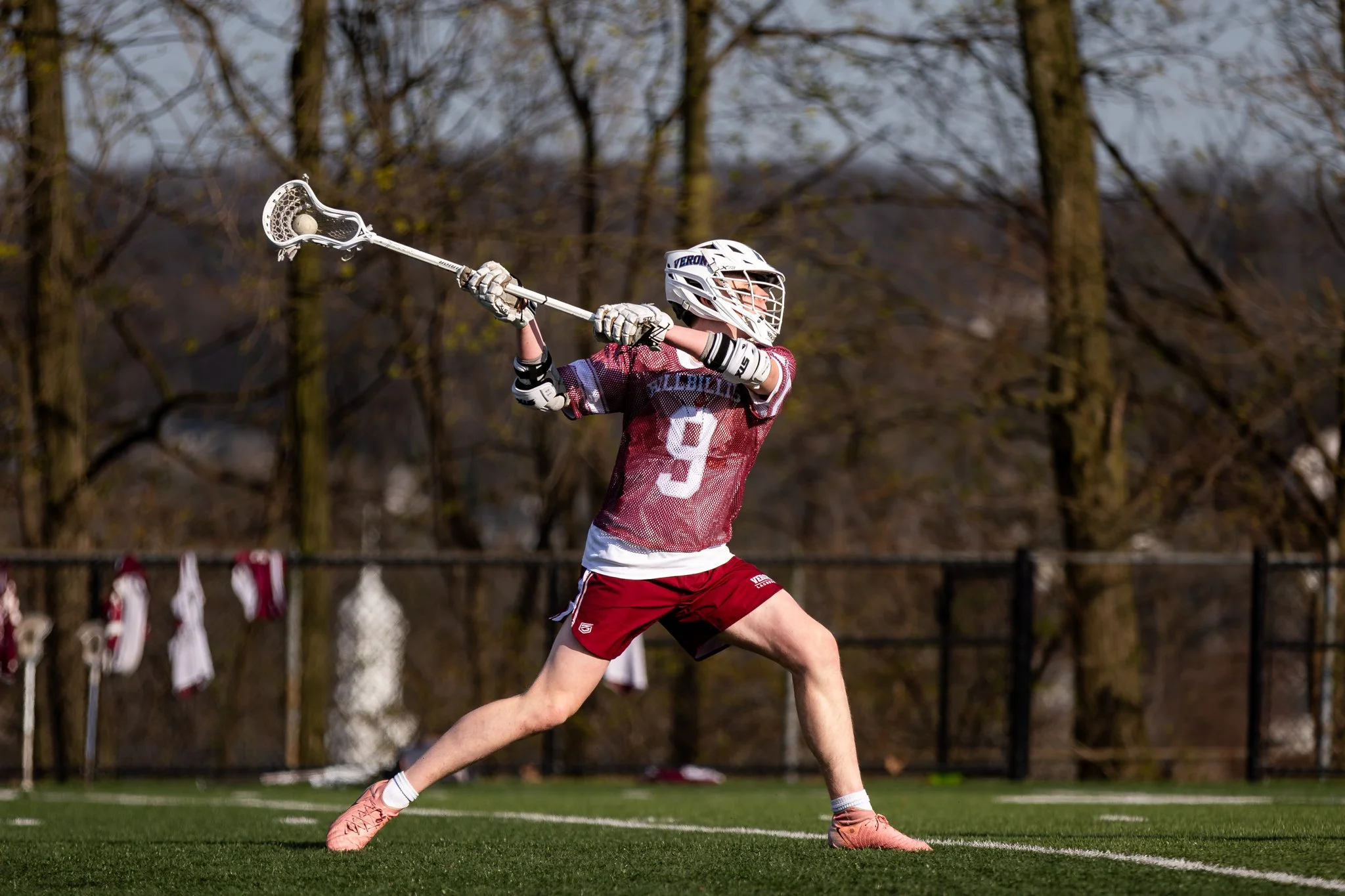 Verona High School Boys Lacrosse Player Shooting Against Oratory Prep