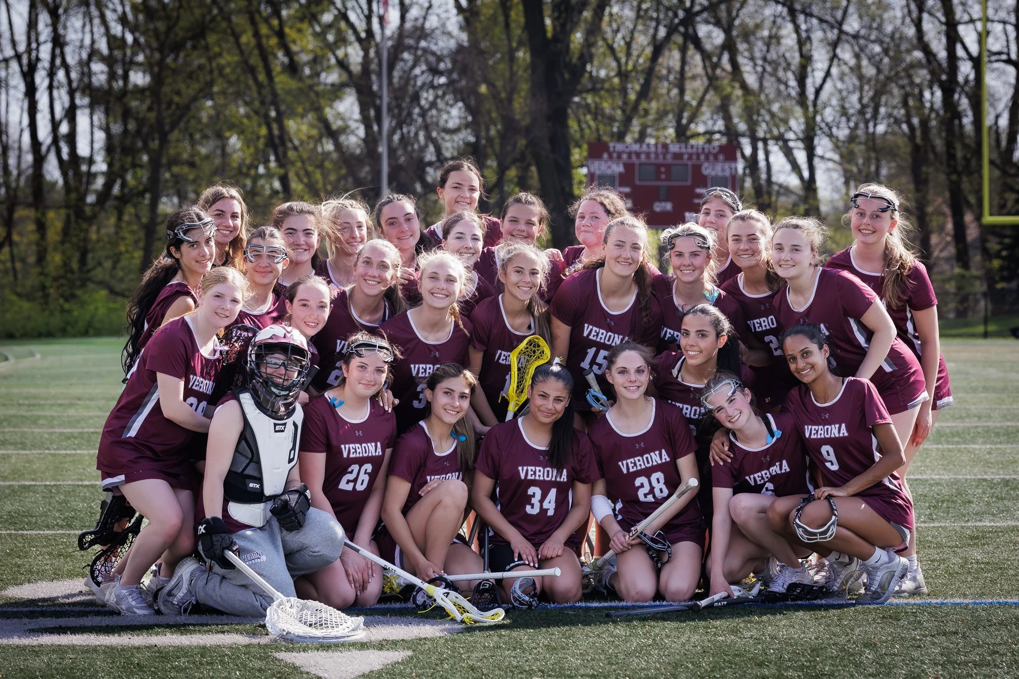 Verona High School Girls Varsity Lacrosse Team Photo