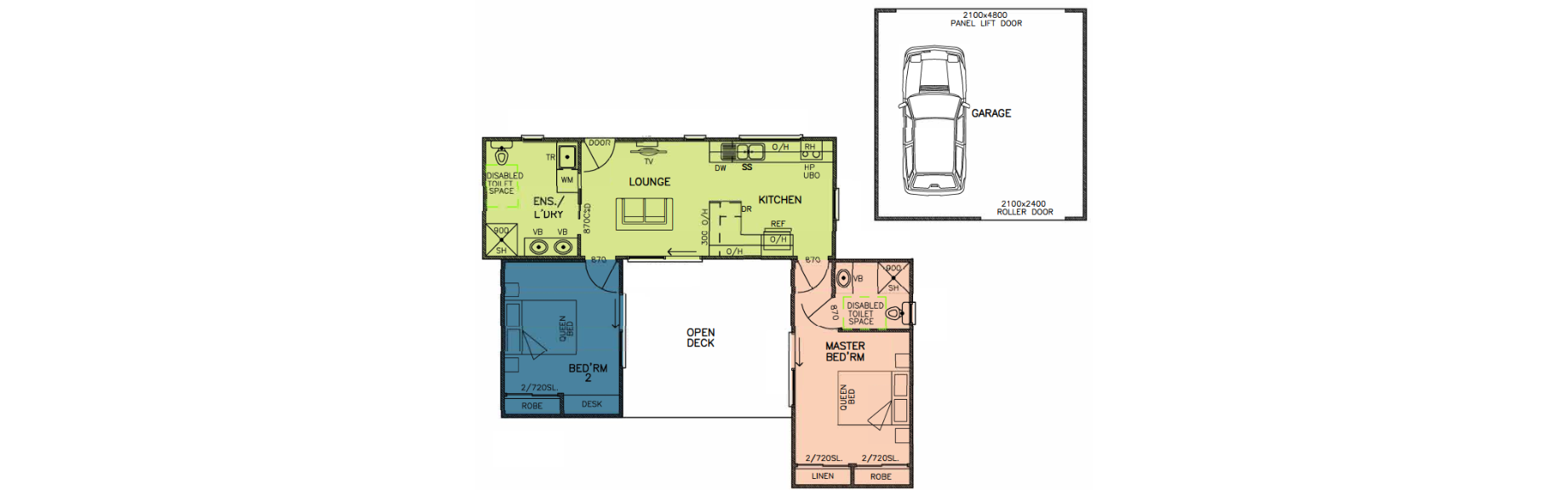 Junction - 2 Bedroom + Ensuite + Kitchen + Living + Garage